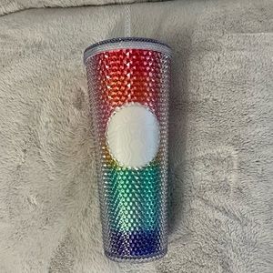 RARE Starbucks Pride Limited Edition Rainbow Bling Studded Cup